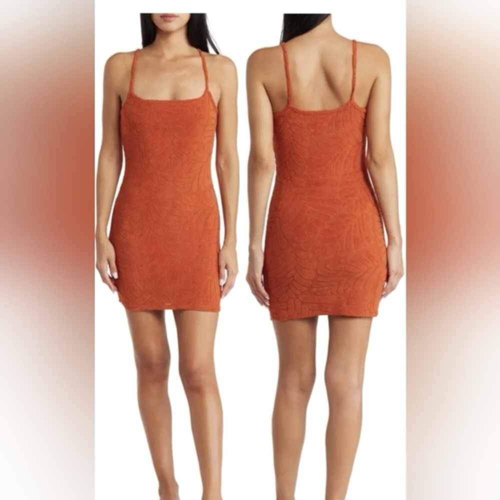 NWT Abound Terrycloth Dress in Rust